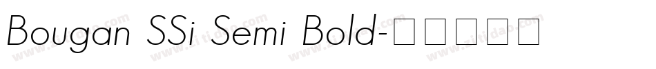 Bougan SSi Semi Bold字体转换